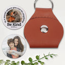 Punch Monkey,Gift For Yourself,Love,Gift For Bestie,Gift For Women,Gift For Men - In A World Where You Can Be Anything Be Kind - Personalized Leather Pocket Hug