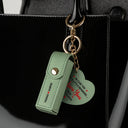 Gift For Wife, Gift For Girlfriend, Love - In Case You Need A Reminder - Personalized Leather Lipstick Case Keychain With Mirror