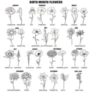 Zodiac Sign Birth Month Flower - Personalized Ring Dish