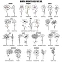 Line Wild Flower Cartoon Woman - Personalized Jute Tote Bag