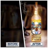 Gift For Bestie,Old Best friends,Happy - It Takes A Long Time To Grow An Old Friend Starry Night - Personalized Bottle Light