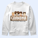 Gift For Mother,Gift For Grandma,Grandma,Grandkids - Jeans Pattern Mom Nana And Kids - Personalized T Shirt
