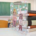 Nurse, Funny - Job Title 3D Effect Nurse - Personalized Acrylic Clipboard