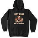 Gift For Father, Dad - Daughters (Young), Dad - Children, Happy - Just A Dad And His Girl 3D Effect Crossed Arms - Personalized T Shirt
