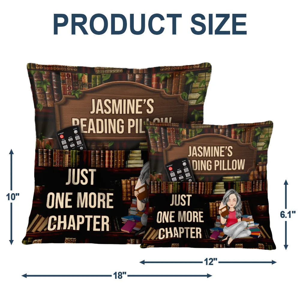 Gift For Yourself, Gift For Women, Gift For Men, Happy, Reading - Just A Girl Boy Who Loves Books Reading Pillow - Personalized Pocket Pillow