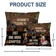 Gift For Yourself, Gift For Women, Gift For Men, Happy, Reading - Just A Girl Boy Who Loves Books Reading Pillow - Personalized Pocket Pillow