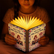 Reading, Gift For Yourself, Happy, Gift For Women - Just A Girl Who Loves Reading - Personalized Book Lamp