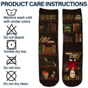 Gift For Yourself,Gift For Women,Reading,Happy,Gift For Men,Christmas - Just A Girl Who Loves Book - Personalized Socks