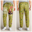 Reading, Gift For Women, Happy - Just A Girl Who Loves Book Birth Month Flower - Personalized Sweatpants