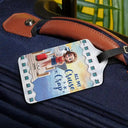 Travel,Cruising,Gift For Yourself,Gift For Women,Happy - Just A Girl Who Loves Cruising - Personalized Luggage Tag