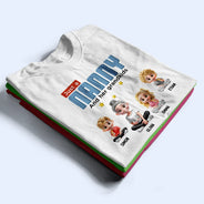 Gift For Grandma,Grandma - Grandkids,Family,Happy - Just A Grandma And Her Grandkids - Personalized T Shirt