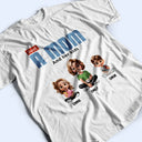 Gift For Mother, Mom - Children, Happy - Just A Mom And Her Kids - Personalized T Shirt