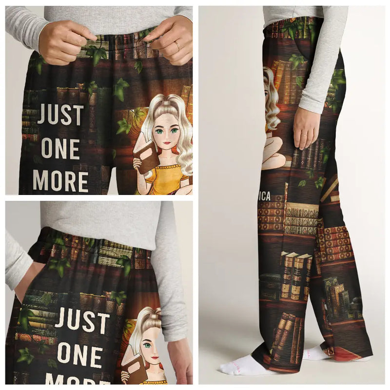 Just A Girl Who Loves Books - Personalized Pajama Pants