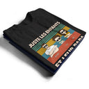 Gift For Husband,Parents,Gift For Yourself,Gift For Men,Gift For Father,Dad - Daughters (Adult),Dad - Daughters (Young),Dad - Sons,Dad - Children,Happy,French,Non-Eng,Vector,Proud - Juste Un Papa Et Sa Fille - T-Shirt Personnalisé