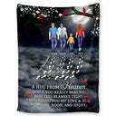 Family - You Never Walk Alone Sending You My Love - Personalized Fleece Blanket, Sherpa Blanket