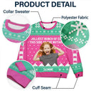 Gift For Couples, Gift For Mother, Gift For Father, Gift For Kids, Family, Parents - Custom Photo Jolliest Bunch Of Elves - Personalized Unisex Ugly Sweater