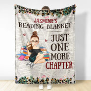 Reading, Gift For Yourself - Leopard My Reading Blanket - Personalized Fleece Blanket, Sherpa Blanket
