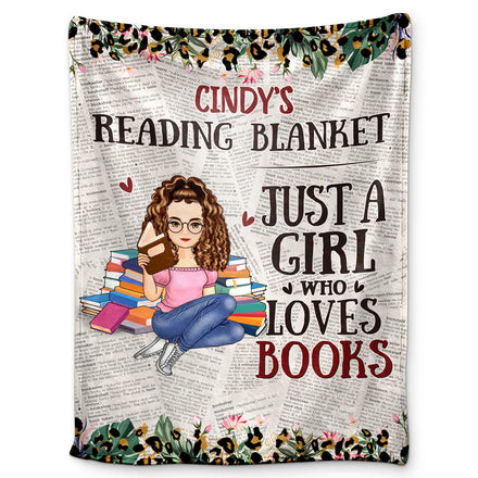Leopard My Reading Blanket - Personalized Fleece Blanket, Sherpa Blanket