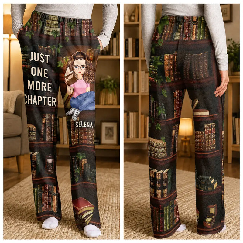 Just A Girl Who Loves Books - Personalized Pajama Pants