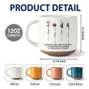 Old Best friends, Gift For Bestie - Birth Flower Grow An Old Friend Bestie - Personalized Pottery Mug