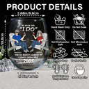 Gift For Couples, Gift For Husband, Old Couples, Gift For Wife - We Both Said I Do - Personalized Stemless Wine Glass
