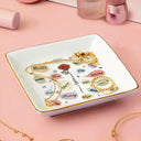Gift For Mother - Names For Mom - 3D Embossed Effect Printed Ring Dish, Personalized Ring Dish