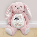 Happy,Gift For Wife,Parents,Gift For Mother,New baby,New Mom,Pregnant Mom - Custom Photo This Mother's Day I'll Be Snuggled Up In Your Tummy - Personalized Soft Toy Bunny