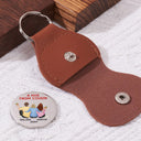 Gift For Bestie,Gift For Sisters,Love - A Hug From Bestie Sister To You To Get You Through - Personalized Leather Pocket Hug