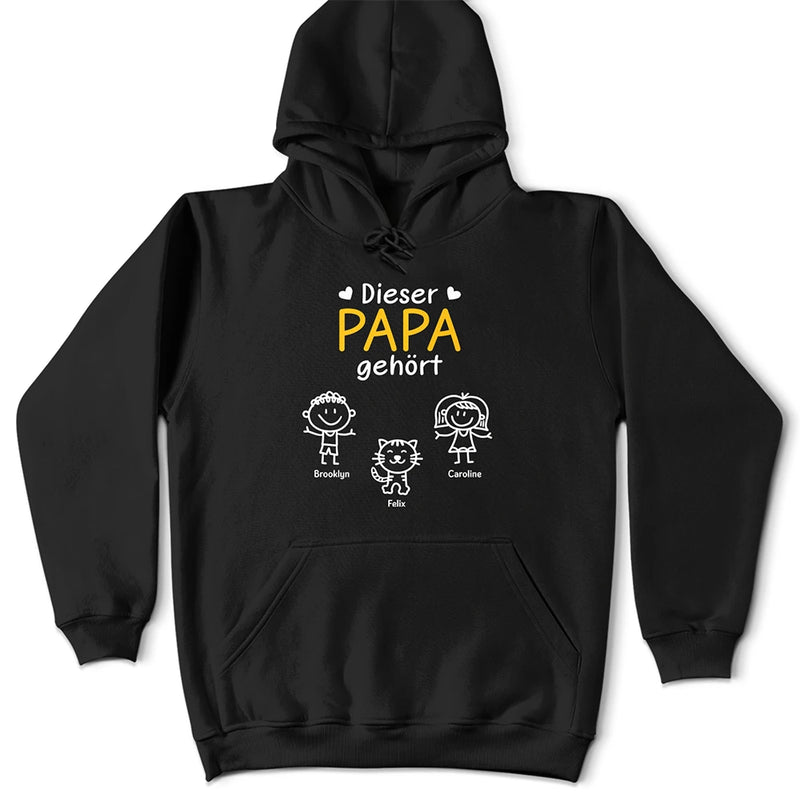 Gift For Women,Gift For Men,Parents,Gift For Mother,Gift For Grandpa,Gift For Father,Gift For Grandma,Gift For Grandparents,Love,German - Dieser Großvater Diese Großmutter Dieser Vater Diese Mutter Gehört - Personalisiertes T Shirt