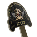 Best Friends Are Never Forgotten - Memorial Gift - Dog Lover Gift - Personalized Custom Circle Acrylic Plaque Stake