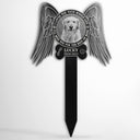 Miss You For The Rest Of Mine - Pet Memorial Gift - Personalized Custom Wings Acrylic Plaque Stake