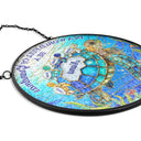 Gift For Grandma,Grandma - Grandkids,Gift For Mother,Beach,Happy - In The World Full Of Grandmas Be A Nana Turtle - Personalized Stained Glass Window Hanging Suncatcher