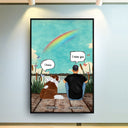 I Still Talk About You Dog Dad - Memorial Gift - Personalized Custom Poster