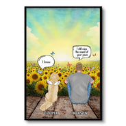 I Still Talk About You Dog Dad - Memorial Gift - Personalized Custom Poster