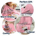 Father & Children I'm Not Sleeping - Gift For Dad, Gift For Grandpa - Personalized Custom Fleece Blanket