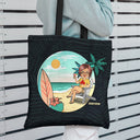 It's Always Summer Vacation Retired - Personalized Custom Zippered Canvas Bag