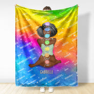 Yoga I Know I See - Gift For Yourself, Gift For Women - Personalized Fleece Blanket