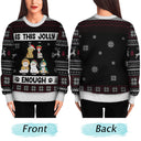 Christmas Cats Is This Jolly Enough - Gift For Cat Lovers - Personalized Unisex Ugly Sweater