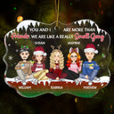 A Really Small Gang - Christmas Gift For Besties - Personalized Medallion Acrylic Ornament