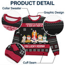 Christmas Congrats On Being My Cat Mom - Gift For Cat Lovers - Personalized Unisex Ugly Sweater