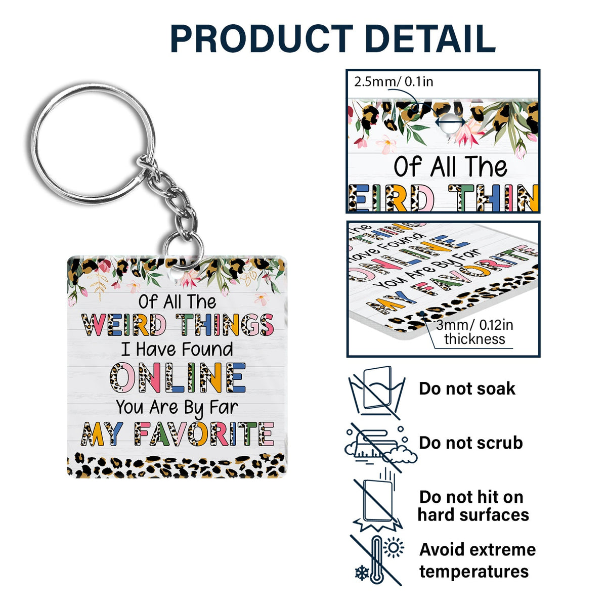 Couple You Are My Favorite By Far - Gift For Couples - Personalized Acrylic Keychain