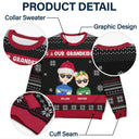Christmas My Grandkids Our Grandkids - Gift For Grandparents - Personalized Unisex Ugly Sweater