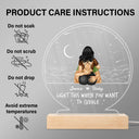Light This When You Want - Gift For Couple - Personalized 3D Led Light Wooden Base