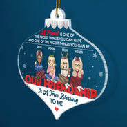 True Blessing To Me - Christmas Gift For Bestie - Personalized Custom Shaped Acrylic Ornament
