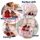 How Much We Love You - Gift For Mother - Personalized Fleece Blanket