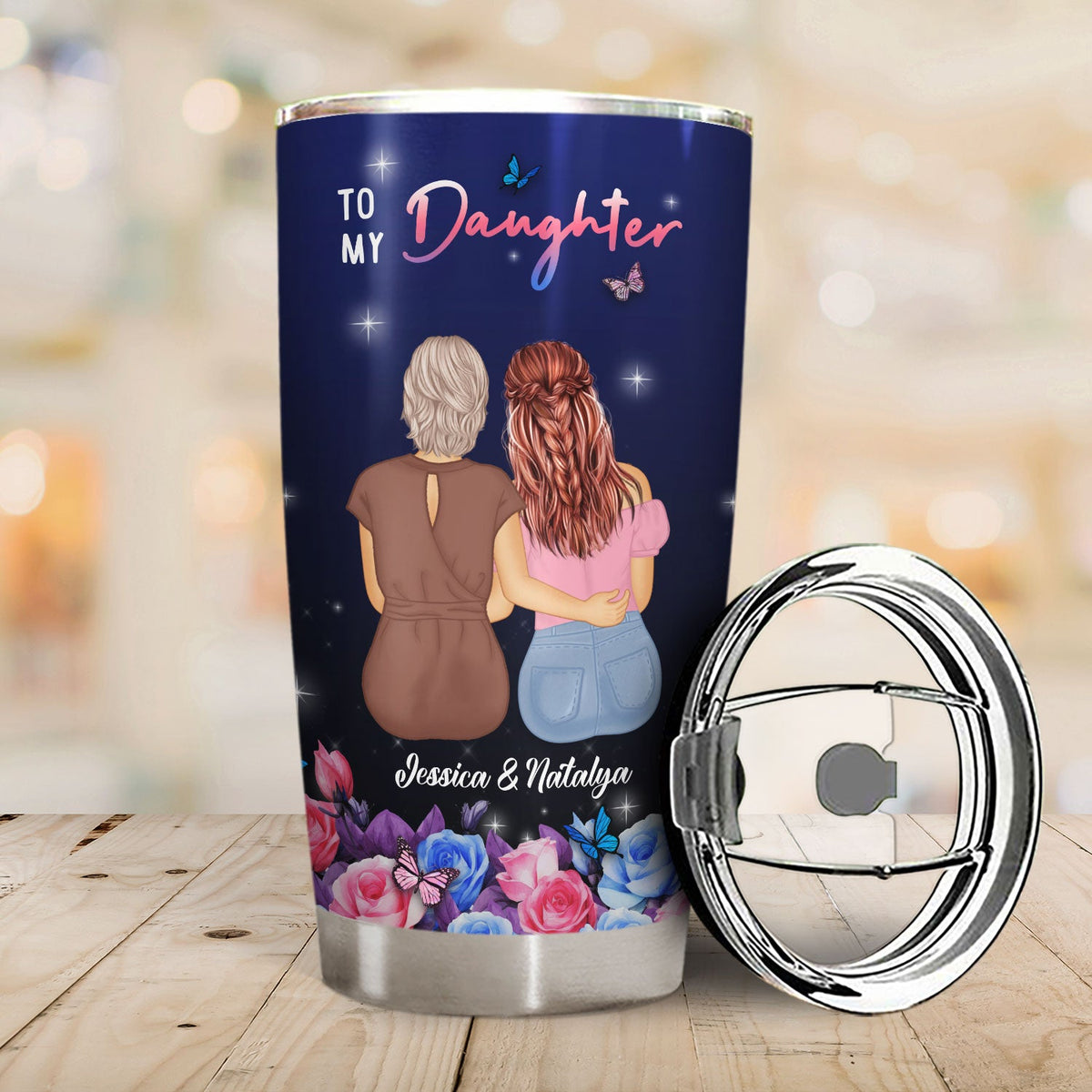 Braver Than You Believe - Gift For Daughter - Personalized Tumbler