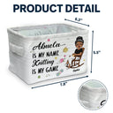 Knitting Is My Game - Gift For Grandma - Personalized Storage Box