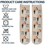 Custom Photo Father Of The Bride - Personalized Socks