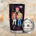 Bestie Y2K Entertained By Us As Us - Personalized Tumbler