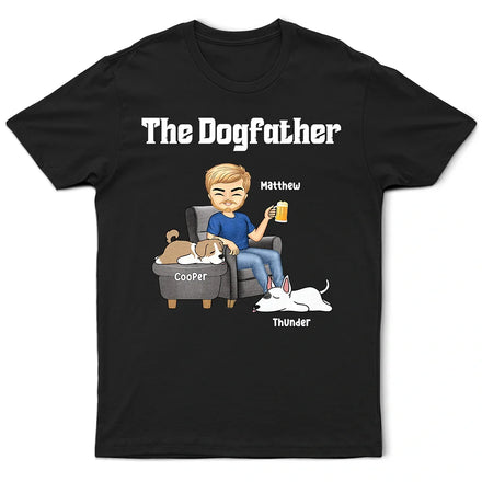 The Dogfather Dogmother - Personalized T Shirt